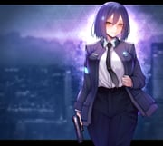 connor_(detroit) shizuka_rin (detroit:_become_human nijisanji) drawn by kagami_uekusa