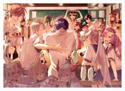 akira_ray asuka_hina axia_krone ban_hada elu_(nijisanji) emma_august fumi_(nijisanji) higuchi_kaede hyakumantenbara_salome kaida_haru leos_vincent machita_chima mameneko_(leos_vincent) pomu_rainpuff reimu_endou ryuushen shu_yamino suzuya_aki todoroki_kyouko ushimi_ichigo (nijisanji nijisanji_en nijisanji_koshien nijisanji_kr) drawn by yofune_(chahansp)