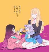 aki_rosenthal koseki_bijou roboco-san (hololive hololive_english) drawn by yuri_kyanon