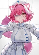 raora_panthera (hololive hololive_english) drawn by h4kuuua_0