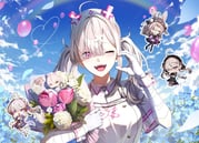 sukoya_kana sukoya_kana_(1st_costume) (nijisanji) drawn by mkni_aiceat