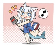 gawr_gura gawr_gura_(casual) (hololive hololive_english) drawn by and_takashi