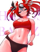 hakos_baelz (hololive hololive_english) drawn by yodogama