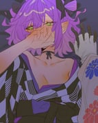 momosuzu_nene momosuzu_nene_(new_year) tokoyami_towa tokoyami_towa_(new_year) (hololive) drawn by legzy