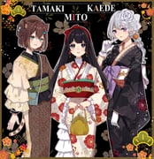 fumino_tamaki higuchi_kaede tsukino_mito (nijisanji) drawn by tanaro