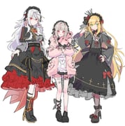 debitto_(makaino_ririmu) makaino_ririmu makaino_ririmu_(5th_costume) sanya_(1st_costume)_(nijisanji) sanya_(nijisanji) uzuki_kou uzuki_kou_(4th_costume) (nijisanji) drawn by 2gc