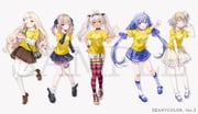 machita_chima makaino_ririmu matsukai_mao yaguruma_rine yuuki_chihiro (nijisanji) drawn by wasabi_(sekai)