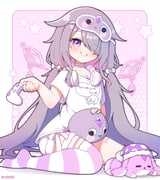 geow_(koseki_bijou) koseki_bijou koseki_bijou_(pebble_pajamas) pebble_(koseki_bijou) (hololive hololive_english) drawn by shutowl