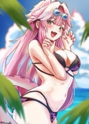 raora_panthera raora_panthera_(holonatsu_paradise) (hololive hololive_english) drawn by hinnoli