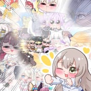 anya_melfissa azki_(hololive) fuwawa_abyssgard hakos_baelz hanazono_sayaka kobo_kanaeru mococo_abyssgard momosuzu_nene nekomata_okayu omaru_polka ookami_mio shiori_novella shirakami_fubuki todoroki_hajime (hololive hololive_dev_is hololive_english hololive_indonesia) drawn by ichigo_(g6rzs_ichigo)