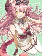 raora_panthera raora_panthera_(1st_costume) (hololive hololive_english) drawn by zaki_zaki_zaki