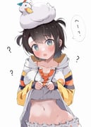 oozora_subaru oozora_subaru_(loungewear) subaru_duck (hololive) drawn by kuno_(kc9s)