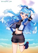 kobo_kanaeru (hololive hololive_indonesia) drawn by urayama_jam