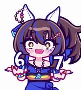 daitaku_helios_(fun_fun_party_night)_(umamusume) daitaku_helios_(umamusume) shirakami_fubuki (hololive umamusume) drawn by aya_chan1221