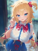 akai_haato akai_haato_(1st_costume) (hololive) drawn by kutori_pan'ya