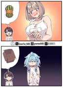 mizumiya_su oozora_subaru shirogane_noel subatomo_(big) subatomo_(oozora_subaru) (hololive hololive_dev_is) drawn by zetsuental