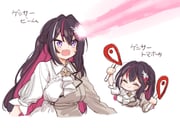 azki_(4th_costume)_(hololive) azki_(hololive) (getter_robo hololive) drawn by okunin