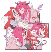 hakos_baelz irys_(hololive) (hololive hololive_english) drawn by ramphastostella