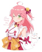 35p_(sakura_miko) sakura_miko sakura_miko_(1st_costume) (hololive) drawn by hashiguchi_hayato