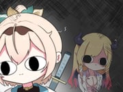 kazama_iroha kazama_iroha_(1st_costume) yuzuki_choco yuzuki_choco_(1st_costume) (hololive) drawn by fong_(fongthe0125)