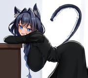 ouro_kronii ouro_kronii_(maid) (hololive hololive_english) drawn by panpanmc4