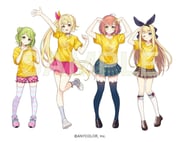 honma_himawari hoshikawa_sara mononobe_alice morinaka_kazaki (nijisanji) drawn by lq_saku