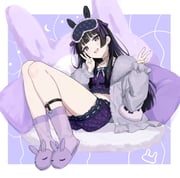 tsukino_mito tsukino_mito_(loungewear) (nijisanji) drawn by alt_(apou)