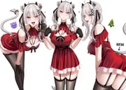 shishiro_botan (hololive) drawn by wanne