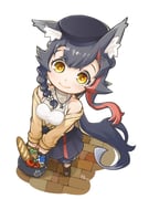 ookami_mio ookami_mio_(street) (hololive) drawn by kaerun