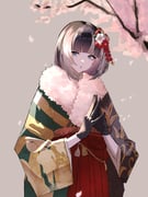 juufuutei_raden juufuutei_raden_(new_year) (hololive hololive_dev_is) drawn by huoxing_jiuzai