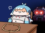 kobo_kanaeru kobo_kanaeru_(1st_costume) raora_panthera raora_panthera_(1st_costume) (hololive hololive_english hololive_indonesia) drawn by keenbiscuit