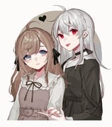 kanae_(nijisanji) sanya_(nijisanji) (nijisanji) drawn by saika_mogu