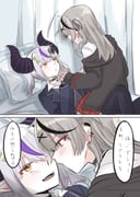 la+_darknesss sakamata_chloe (hololive) drawn by tora_(nanamiiill)