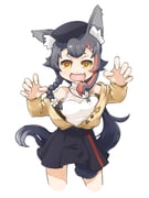 ookami_mio ookami_mio_(street) (hololive) drawn by kaerun