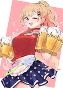 aki_rosenthal aki_rosenthal_(7th_costume) (hololive) drawn by yamaki_(yamaki801)