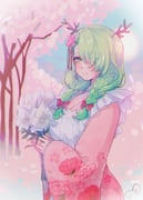 ceres_fauna ceres_fauna_(new_year) (hololive hololive_english) drawn by kokomi_(aniesuakkaman)