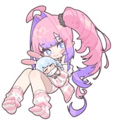 don-chan_(usada_pekora) kikirara_vivi usada_pekora (hololive hololive_dev_is) drawn by fugota6509