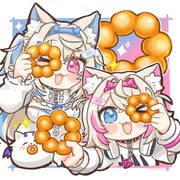 fuwawa_abyssgard mococo_abyssgard (hololive hololive_english) drawn by same_anko