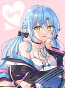 yukihana_lamy yukihana_lamy_(cyber) (hololive) drawn by sp_rikichi09