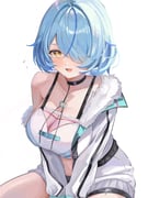 yukihana_lamy yukihana_lamy_(cyber) (hololive) drawn by nyannyan_poa