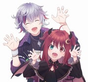 fuwa_minato fuwa_minato_(1st_costume) yuzuki_roa yuzuki_roa_(1st_costume) (nijisanji) drawn by tsu3_v