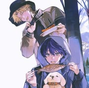 fushimi_gaku kenmochi_touya (nijisanji) drawn by tsuta1218