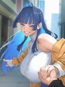 ouro_kronii ouro_kronii_(casual) (hololive hololive_english) drawn by toomy_woomy