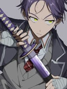 kenmochi_touya kenmochi_touya_(1st_costume) (nijisanji) drawn by mochi_mochi319