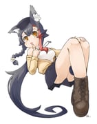 ookami_mio ookami_mio_(street) (hololive) drawn by kaerun