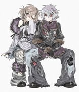 kanae_(nijisanji) kuzuha_(nijisanji) (nijisanji) drawn by sp1nosaur