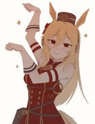 gold_ship_(red_strife)_(umamusume) gold_ship_(umamusume) kaela_kovalskia (hololive hololive_indonesia umamusume) drawn by sr.ewe