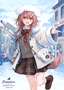 futo-inu hoso-inu inugami_korone (hololive) drawn by fukahire_(ruinon)