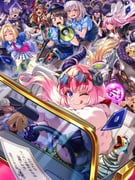 aki_rosenthal aki_rosenthal_(1st_costume) houshou_marine houshou_marine_(1st_costume) la+_darknesss la+_darknesss_(1st_costume) mori_calliope mori_calliope_(1st_costume) ninomae_ina'nis ninomae_ina'nis_(1st_costume) oozora_subaru oozora_subaru_(police) shirogane_noel subaru_duck tsunomaki_watame watamate (hololive hololive_english) drawn by buru-dai