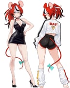 hakos_baelz (hololive hololive_english) drawn by bluefield